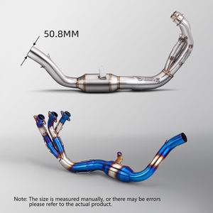 Tubo de Conexión Delantero de Acero Inoxidable para Modificación de Escape de Motocicleta Interfaz de 51 mm Slip-On Escape Racing para <span class=keywords><strong>Yamaha</strong></span> <span class=keywords><strong>MT09</strong></span> V3 2021 <span class=keywords><strong>2022</strong></span> 2023 - Product Image 2