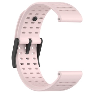Bracelet de remplacement en métal noir respirant 22mm pour <span class=keywords><strong>Suunto</strong></span> Vertical 5/<span class=keywords><strong>9</strong></span> <span class=keywords><strong>Peak</strong></span> Bracelet de <span class=keywords><strong>montre</strong></span> en silicone - Product Image 5