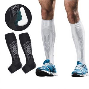 Manchons <span class=keywords><strong>de</strong></span> compression réglables pour mollets avec ceinture, pour le football, l'alpinisme, la course à pied, le cyclisme et le basketball - Product Image 1