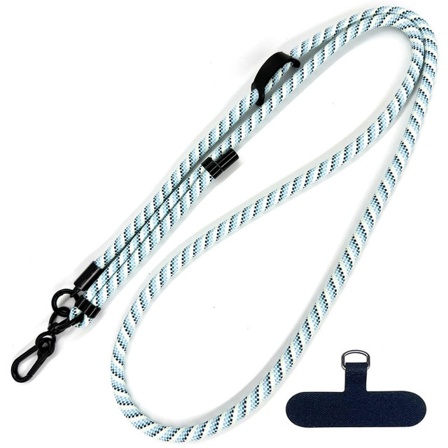 Universal Metal Chain Adjustable Cell Phone Lanyard Nylon Neck Strap Crossbody Phone Strap