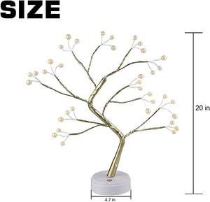 Luz LED de mesa con 36 perlas para árbol bonsái, iluminación Artificial de 20 ", decoración de árbol para regalo, Festival y vacaciones - Product Image 5