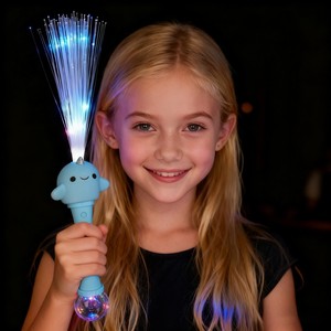 Varita Luminosa LED de Fibra Óptica Narwhal, Luces Rojas/Verdes/Azules, Funciona con Batería, Regalo de Navidad para Acuarios, Logotipo Personalizado al por Mayor - Product Image 2