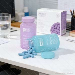 Bouteille de complément alimentaire en PET transparente de 120 ml sans BPA, avec logo personnalisé, emballage de capsules, bouteille en plastique pour vitamines, bouteille médicale - Product Image 3