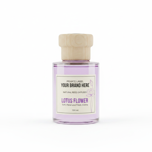 Diffusore di Aromi al Fiore di Loto 100ml con Etichetta Privata OEM |   Deodorante per Ambienti Mikado, Fragranza per la Casa |   Spagna UE - Product Image 2