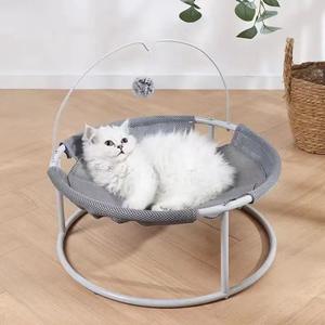독립형 고양이 수면 해먹 침대 전체 세척 안정 개 애완 동물 해먹 침대 실내 냉각 높은 고양이 침대 - Product Image 6