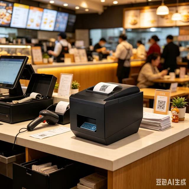80mm Thermal Receipt Printer with Auto Cutter Cash Drawer, Support Windows/Mac/Linux, Restaurant Kitchen Printer for ESC/POS