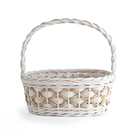 Panier de rangement en osier gain de place au design tendance, panier en saule naturel polyvalent