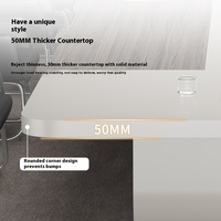 Ensemble table et chaises de conférence à panneaux en bois Grand mobilier de bureau Bureau ovale pour discussion et formation