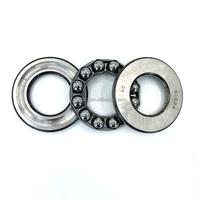 Roulement à billes ouvert de précision DJE 51168 en acier chromé P0, série 51100, alésage 340 mm, diamètre extérieur 420 mm, épaisseur 64 mm, cage en acier