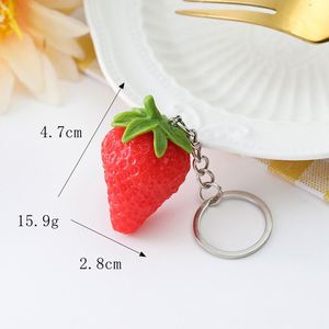 Wholesale <b>Custom</b> PVC Simulation Fruit Gift <b>Keychain</b> Creative Cute Summer Simulation Fruit Luxury PVC <b>Keychain</b> - Product Image 6