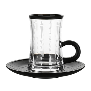 Stile arabico triangolo serie tazza <span class=keywords><strong>di</strong></span> vetro <span class=keywords><strong>da</strong></span> tè 110ml bordo nero bicchiere <span class=keywords><strong>da</strong></span> tè tazza <span class=keywords><strong>di</strong></span> caffè <span class=keywords><strong>Set</strong></span> <span class=keywords><strong>di</strong></span> 6 pezzi regalo promozione tazza <span class=keywords><strong>da</strong></span> tè - Product Image 1