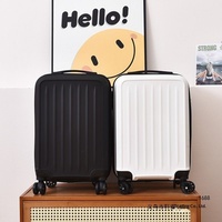 Nouvelle valise à roulettes tendance de 20 pouces, roues pivotantes, grande capacité, en tissu Oxford, bagage de voyage avec serrure à combinaison