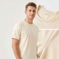 T-shirts personnalisés légers pour hommes en polyester et coton à manches courtes, imprimés en sérigraphie, vente en gros
