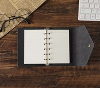 Carnet de notes en cuir A4 personnalisable coffret cadeau Mini carnets de notes portables et personnalisés à feuilles mobiles pour cadeaux d'entreprise individuels