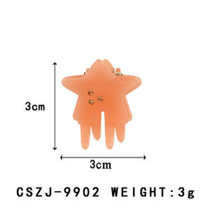 Petite pince à griffes d'animaux de mer adorable Milti couleur dessin animé Animal personnalisé Mini pince à griffes en acétate pour femmes enfants - Product Image 6