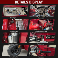 Tricycle avec cabine pare-vent, tricycle cargo à 3 roues, tricycle électrique robuste fermé ou ouvert pour la livraison de marchandises