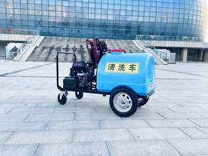 Machine à haute pression 150Bar avec châssis à poussée manuelle de réservoir 300L pour le lavage d'huile lourde de <span class=keywords><strong>garage</strong></span> - Product Image 2