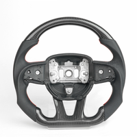 Volant de direction en fibre de carbone véritable pour Dodge Challenger Hellcat Charger Durango SRT 2015+