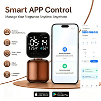 Diffuseur d'arômes mural commercial sans eau, nébuliseur, écran WiFi, application, moniteur de température et d'humidité intérieure, machine à parfum