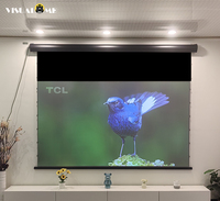 Écran de projection motorisé encastré au plafond 4K PET OptiBlack ALR 16:9 pour projecteurs laser tricolores de cinéma maison – Garantie 1 an