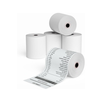 Rouleau de papier thermique blanc 80*80mm pour restaurants et commerces de détail