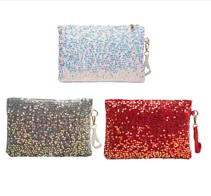 Moda payetler kadın akşam el çantası Glitter Messenger çanta kadınlar için açık alışveriş iş çanta