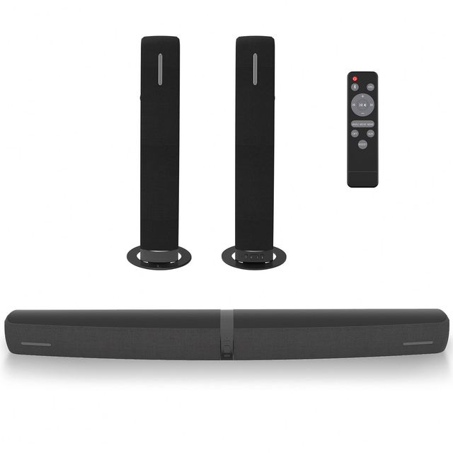 3D Surround Stereo Subwoofer for TV Home Theatre System Sound Bar 70W HiFi Detachable Wireless Soundbar Speaker