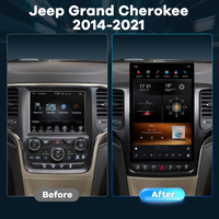 Pour Jeep Grand Cherokee 2014-2021, écran de lecteur DVD radio 12,95 pouces, Snapdragon665, stéréo Android personnalisé, vente en gros, HD 4G