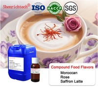 Arôme composé original de rose marocaine et de safran, huile aromatique de qualité alimentaire, liquide, idéal pour les boissons au café, les lattes et les autres boissons
