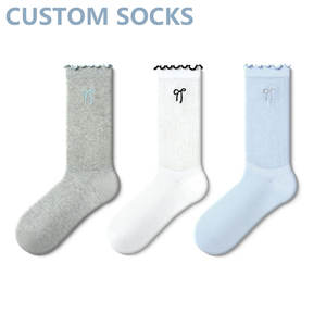 الجوارب الخس عارضة مخصصة تنفس نمط القوس مريحة الربيع الصيف حجم حر مخصص صفعة الجسم - Product Image 3