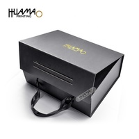 Eco-friendly Rigid Paper Box with Embossing & UV Coating Magnet Closure for Phone Covers Stickers Eyeshadow Packaging