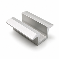 Collier de serrage intermédiaire réglable pour système de support de panneaux solaires sur toiture, compatible avec différentes épaisseurs de cadre, surface anodisée