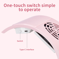 Aspirateur à poussière pour ongles 40W Aspirateur électrique super puissant Repose-bras professionnel Collecteur de poussière pour ongles à faible bruit pour salon de manucure