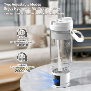 Garrafa de Água Hidrogênio Althy 750ml com Bateria USB, Tecnologia SPE PEM, Filtragem de Carvão Ativado, Chaleira Alcalina para Uso Doméstico e ao Ar Livre - Product Image 5