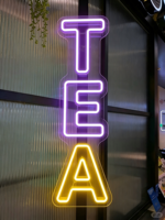 Enseigne néon en lettres acryliques - Décoration murale LED personnalisée avec silicone IP65 pour restaurants et commerces - Éclairage alphabétique économique