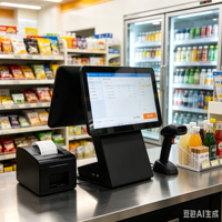 POS-терминал CnHopestar E7 с двумя экранами 15,6+15,6 дюймов, кассовый аппарат самообслуживания для розничной торговли и магазинов у дома