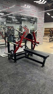 เครื่องบริหารกล้ามเนื้อหน้าอกแบบวางแผ่นน้ำหนัก SK High-End Commercial Flat Bench Chest Press Machine 3 แผ่น สำหรับการฝึกความแข็งแรงของร่างกายส่วนบน - Product Image 5