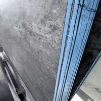Grande dalle de marbre gris galactique naturel de Turquie, finition polie, pour plan de travail de cuisine, meuble-lavabo de salle de bain, revêtement mural, carrelage de sol