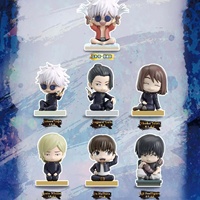 Vente en gros de figurines d'anime authentiques jjk, série Cute Sitting, boîte mystère, Gojo Satoru, Geto Suguru, ornement tendance