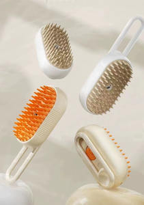 Cepillo de aseo para gatos 3 en 1 peine de masaje de silicona mango plegable cepillo de vapor recargable cepillo de vapor para gatos y perros - Product Image 3