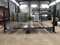 Système de stationnement électrique pour 4 véhicules, élévateur hydraulique en acier, empileur de stationnement double largeur, capacité de charge 3700 kg