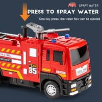 Modèle de voiture de simulation multifonctionnel, véhicules, camion de pompiers électrique, jouet