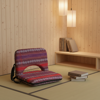 Chaise de sol pliable en tissu de style moyen-oriental pour l'extérieur, en forme de L, avec housse amovible, imperméable, réglable et légère
