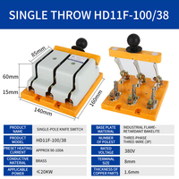 Interrupteur à couteaux 3P 4P en gros, série HD11F HS11F, interrupteur de conversion électrique de haute qualité
