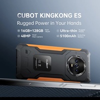 Cubot KingKong ES Smartphone Android 14 Ultra-tipis dan Tangguh, Octa Core, 6GB+128GB, Layar LCD 6.5 inci 90Hz, Kamera 48MP, Tahan Air IP68, GSM