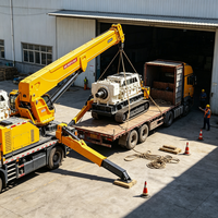 Grue araignée hydraulique fiable de 8 tonnes avec rotation à 360° °   Rotation continue pour un transfert de matériaux efficace