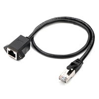 UL2835 24AWG 4 paires de câbles Ethernet RJ45 blindés STP noirs conducteurs en cuivre isolés en PVC pour applications électroniques