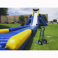 Jeux de plein air 43ft plus grand toboggan gonflable hippopotame long toboggan gonflable avec ventilateur pour enfants et adultes