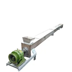 U-type screw conveyor Movable inclined screw elevator Grain bagging feeder transporting