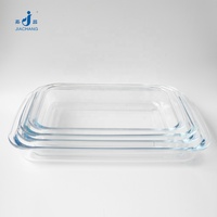 Assiette de cuisson en verre transparente, plaque rectangulaire de mm, pour la cuisine